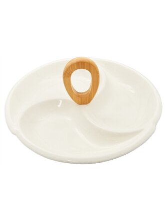 Менажница фарфор, 3 секции, Jewel, Фиона, ПС0041-46