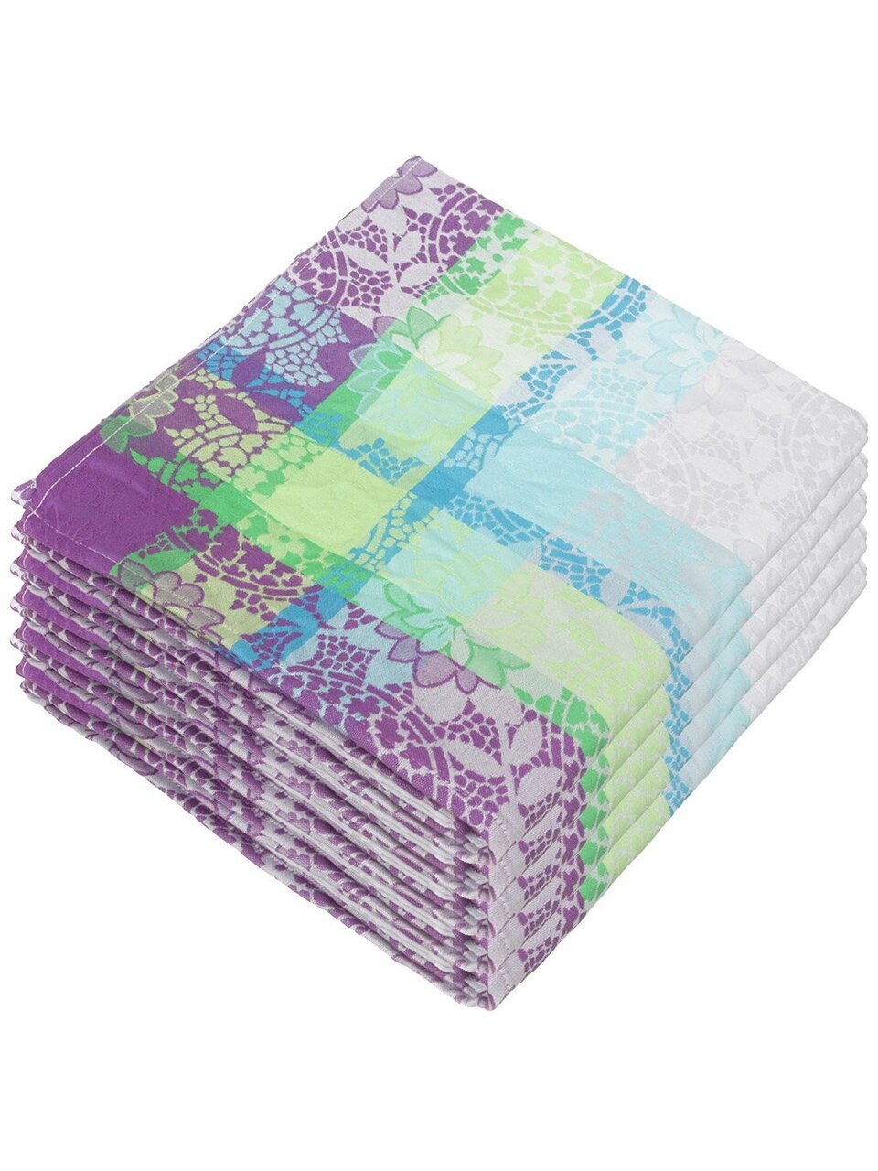 Скатерть 150х200 см, 100% хлопок, рогожка, Cleanelly, Мозаика, ПЦ-2256-1677