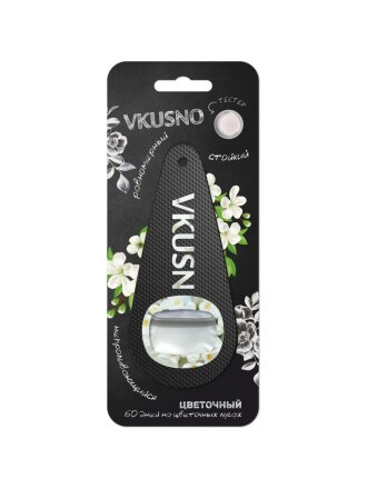 Ароматизатор в машину подвесной, мембрана, Freshco, Vkusno Цветочный, AR0MV014