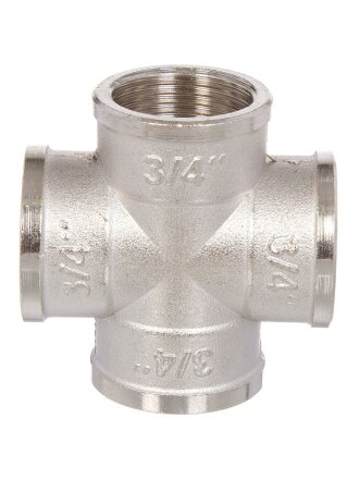 Крестовина 3/4", никель, РосТурПласт