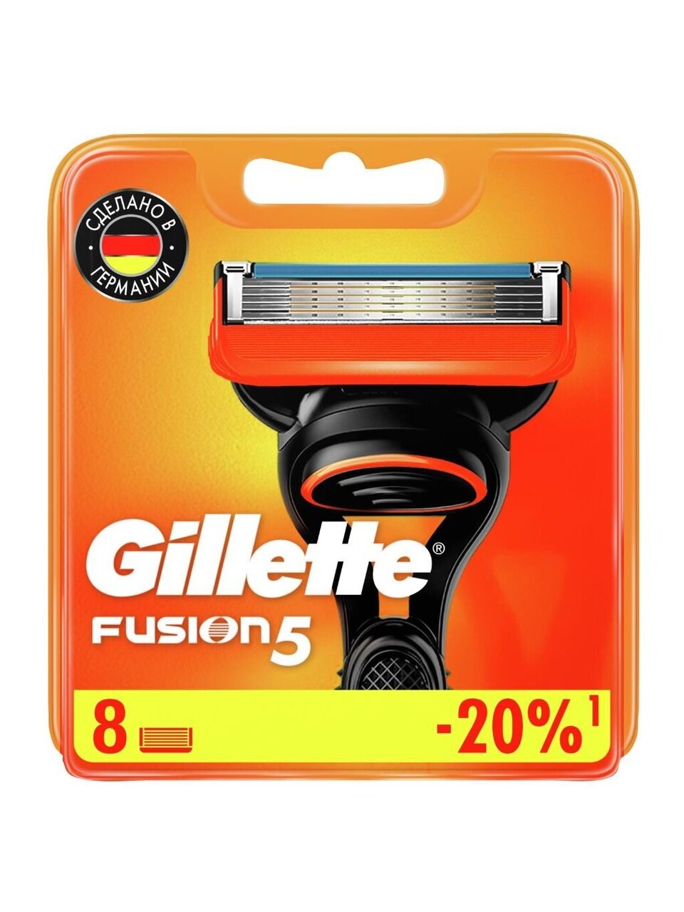 Сменные кассеты для бритв Gillette, Fusion, для мужчин, 8 шт