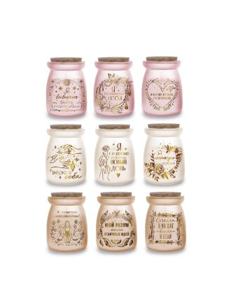 Свеча декоративная 5.5х7.8х5.5 см, в ассортименте, Золото, в стеклянной банке, 89913