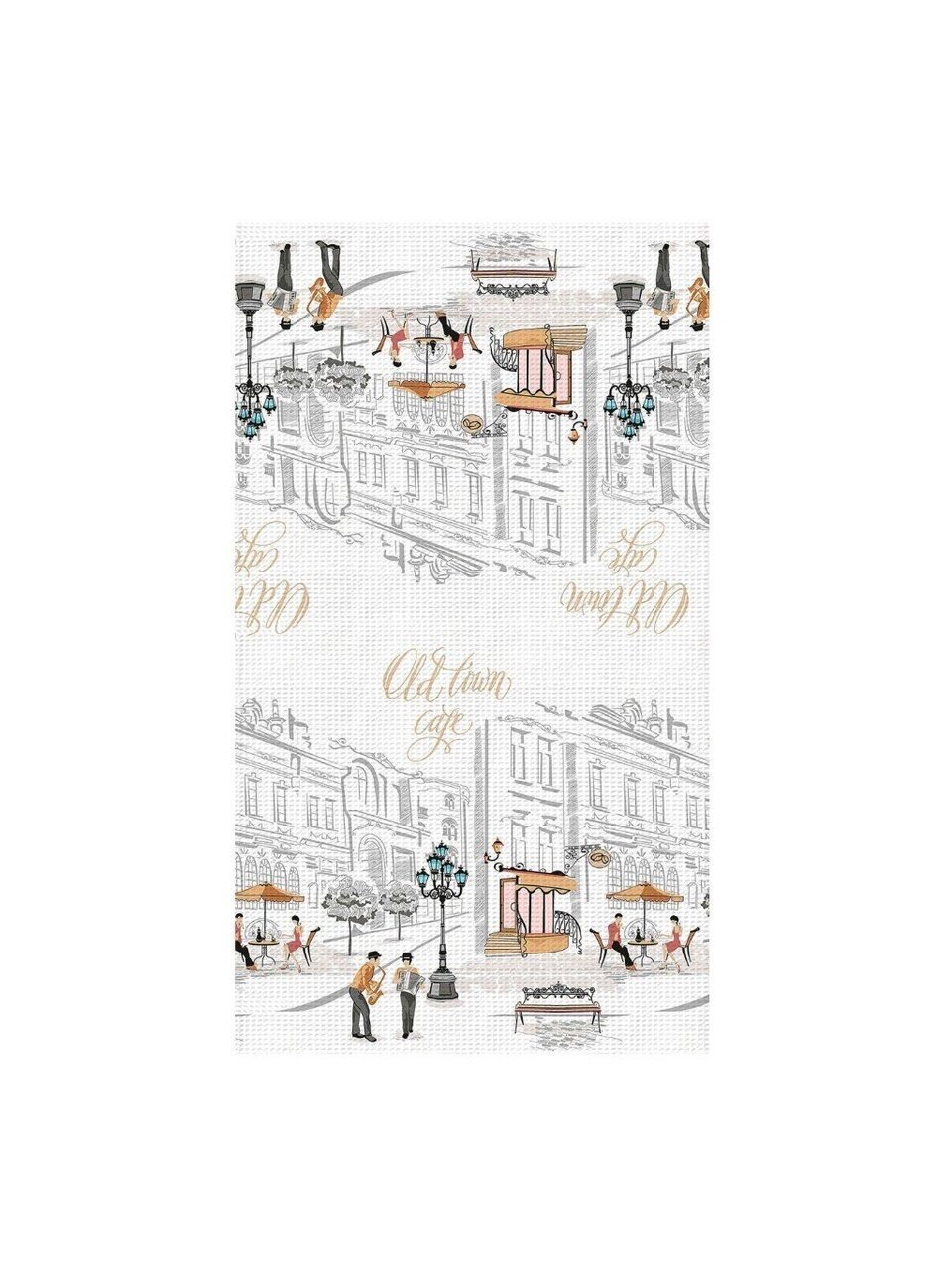 Полотенце кухонное 40х70 см, 170 г/м2, 100% хлопок, Самойловский текстиль, Город, Вид 1, Россия