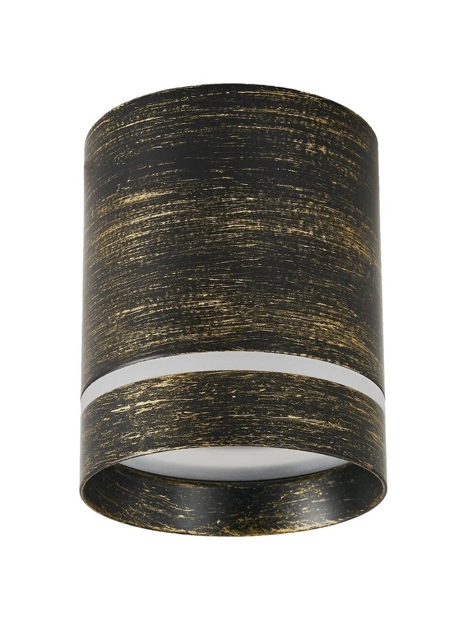 Светильник накладной General Lighting Systems, Башня, 50 Вт, GX53, на 1 лампочку, IP20, 8.2х8.2х10 см, боковой рассеиватель, Спот, черное золото, 661349