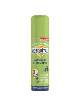 Репеллент от комаров, аэрозоль, Mosquitall, Универсальная защита, 150 мл, 46 06982 00271 9