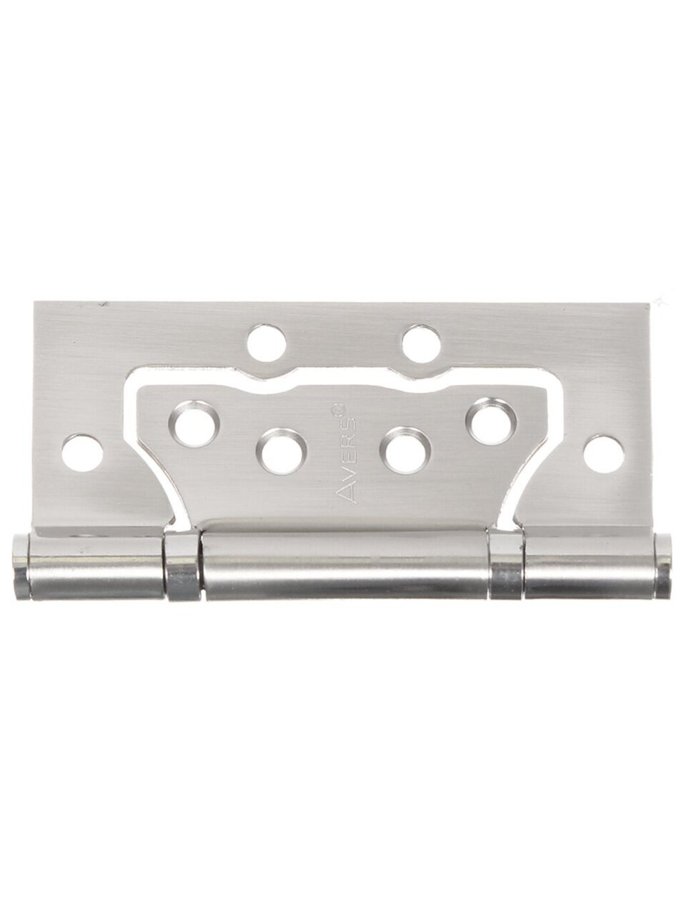 Петля накладная для деревянных дверей, Avers, 100х75х2.5 мм, B2-NIS, с 2 подшипниками, без врезки, сатин, матовый никель