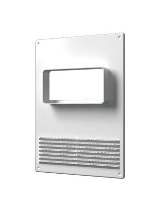 Площадка торцевая пластик, 60х120 мм, с решеткой, горизонтальная, ERA, 612ПТГР