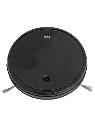 Робот-пылесос аккумуляторный, JVC, JH-VR510, 25 Вт, с контейнером, 0.5 л, 2.5 А.ч, сухая и влажная уборка, черный
