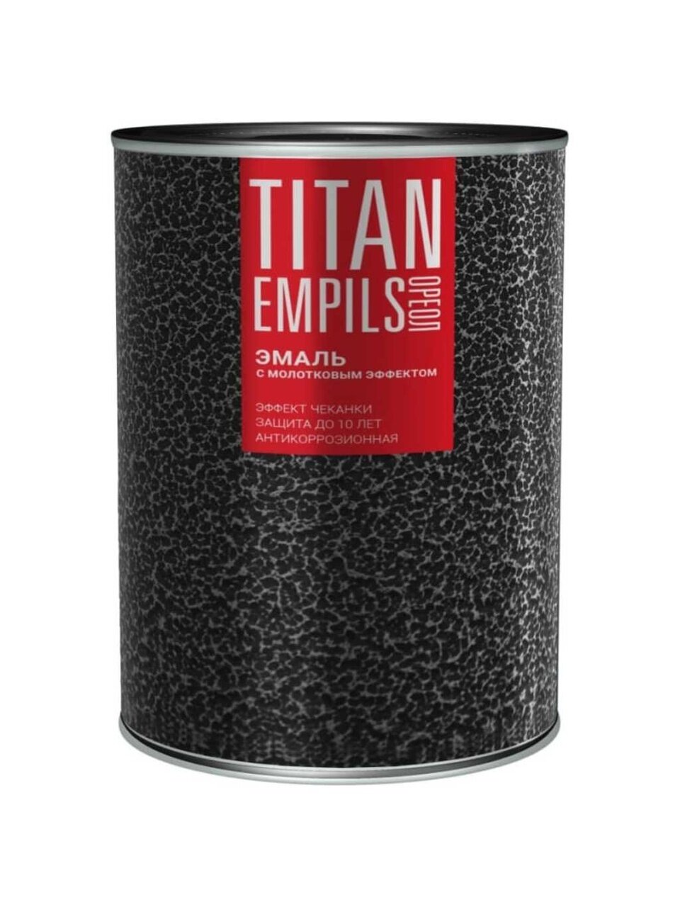 Эмаль Ореол, Titan, с молотковым эффектом, алкидно-стирольная, серебристая, 0.8 кг