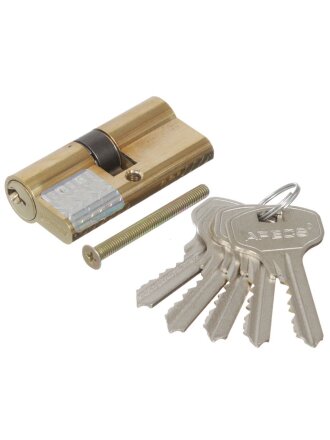 Личинка замка двери Apecs, SC-60-Z-G/SC-60-G, 2325, 60 мм, золото, 30/30