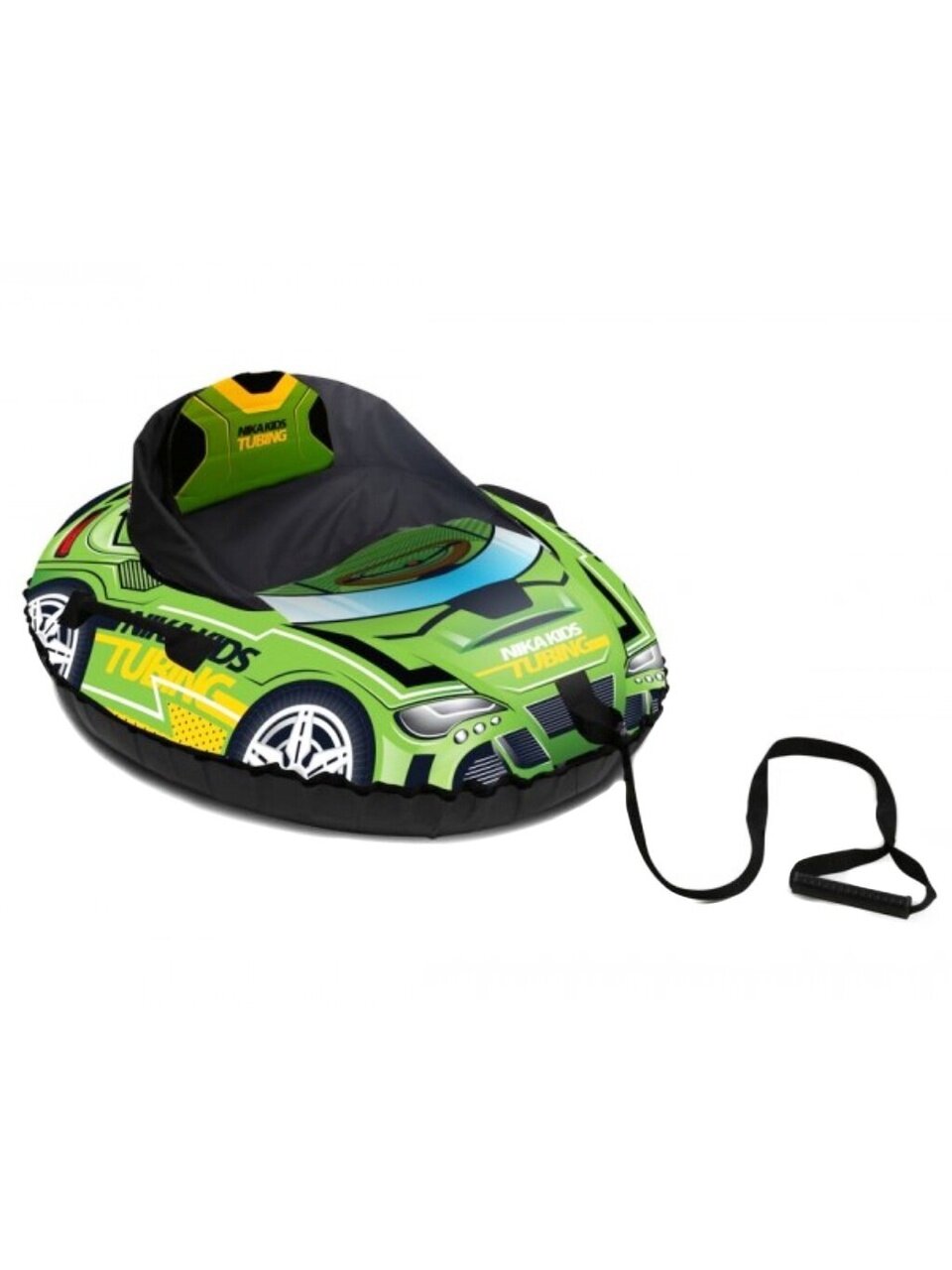 Санки-ватрушка Nika, 94 см, 90 кг, с буксировочным тросом, с ручками, зеленые, ТБМ2/32