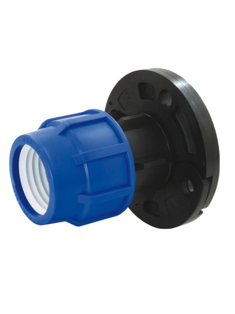 ПНД фланец d63х2", адаптер пластиковый, Valfex