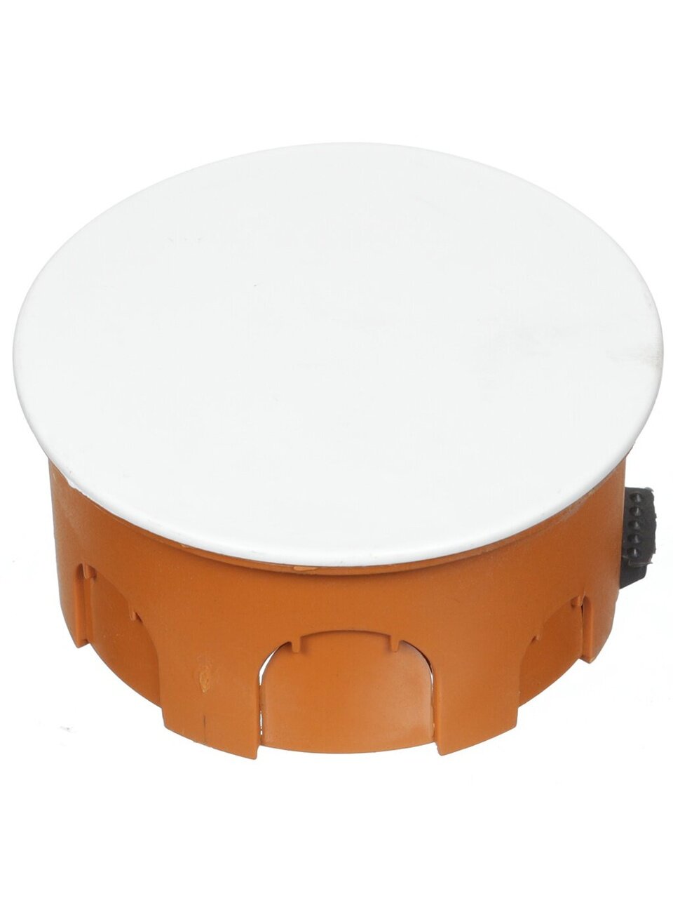 Коробка распаячная, скрытая, диаметр 80х40 мм, TDM Electric, с крышкой, пластиковые лапки, IP20, SQ1403-1025