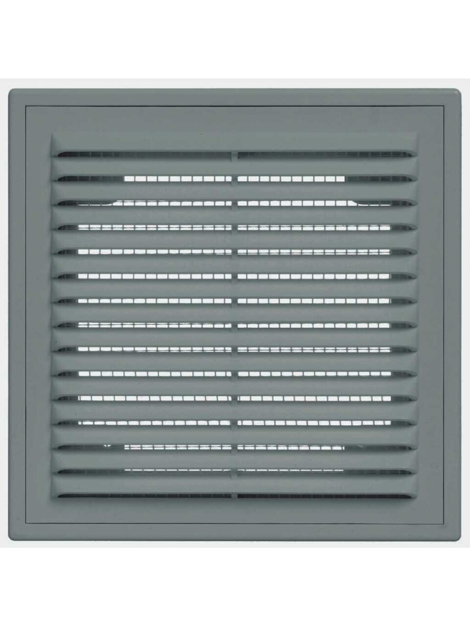 Решетка вентиляционная пластик, настенная, 200х300 мм, с сеткой, графит, Viento, 2030ВР