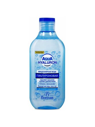 Мицеллярная вода Floresan, Aqua Hyaluron, гиалуроновая, 300 мл