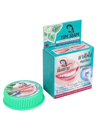 Зубная паста Yim Siam, Отбеливающая, 25 г