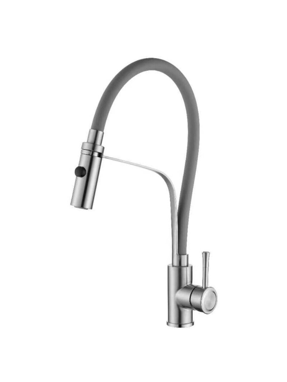 Смеситель для кухни, Stemix, гибкий излив, с картриджем, SUS 842-011FZ GRAY