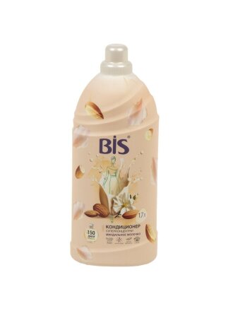 Кондиционер для белья BIS, 1.7 л, Миндальное молочко, концентрат