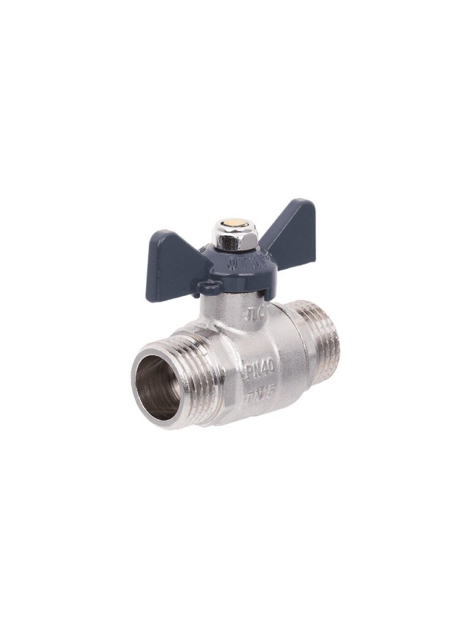 Кран для воды, 1", ш-ш, ручка-бабочка, AquaLink