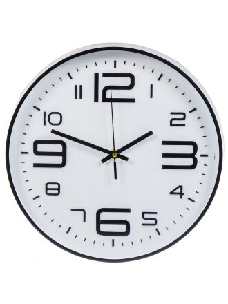 Часы настенные, 30х30х4 см, тихий ход, круглые, пластик, Модерн, Y4-5203