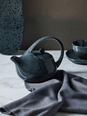 Чайник заварочный фарфор, 0.8 л, 21х13,5х15 см, Ivlev Chef, Оникс, 816-342