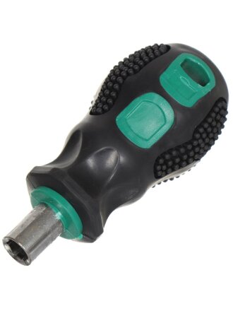 Отвертка-держатель Bartex, 1/4" х 15 мм, антискользящая двухкомпонентная, CrV сталь, 2735003318
