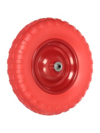 Колесо для тачки полиуретан PU, 4.80/4.00-80, втулка D12 мм