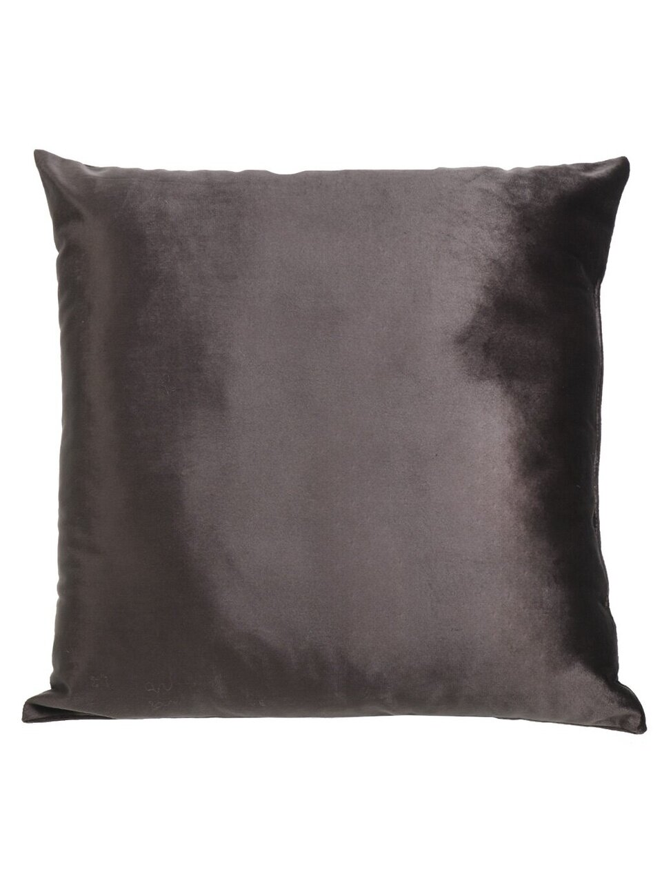 Подушка декоративная, 40х40 см, Бархат, 100% полиэстер, велюр, шоколад