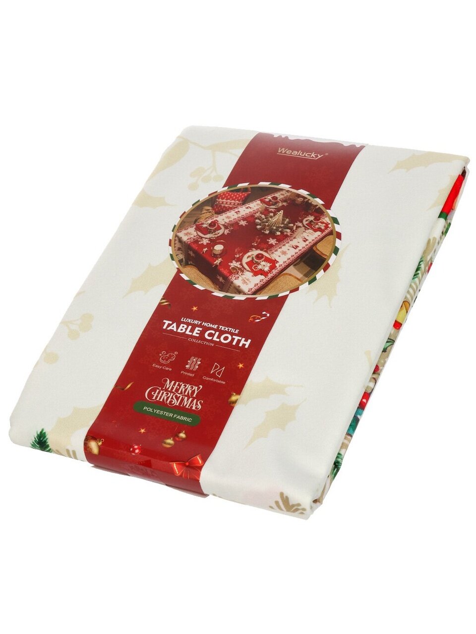 Скатерть 180х140 см, 100% полиэстер, Колокольчики, T2023-3276