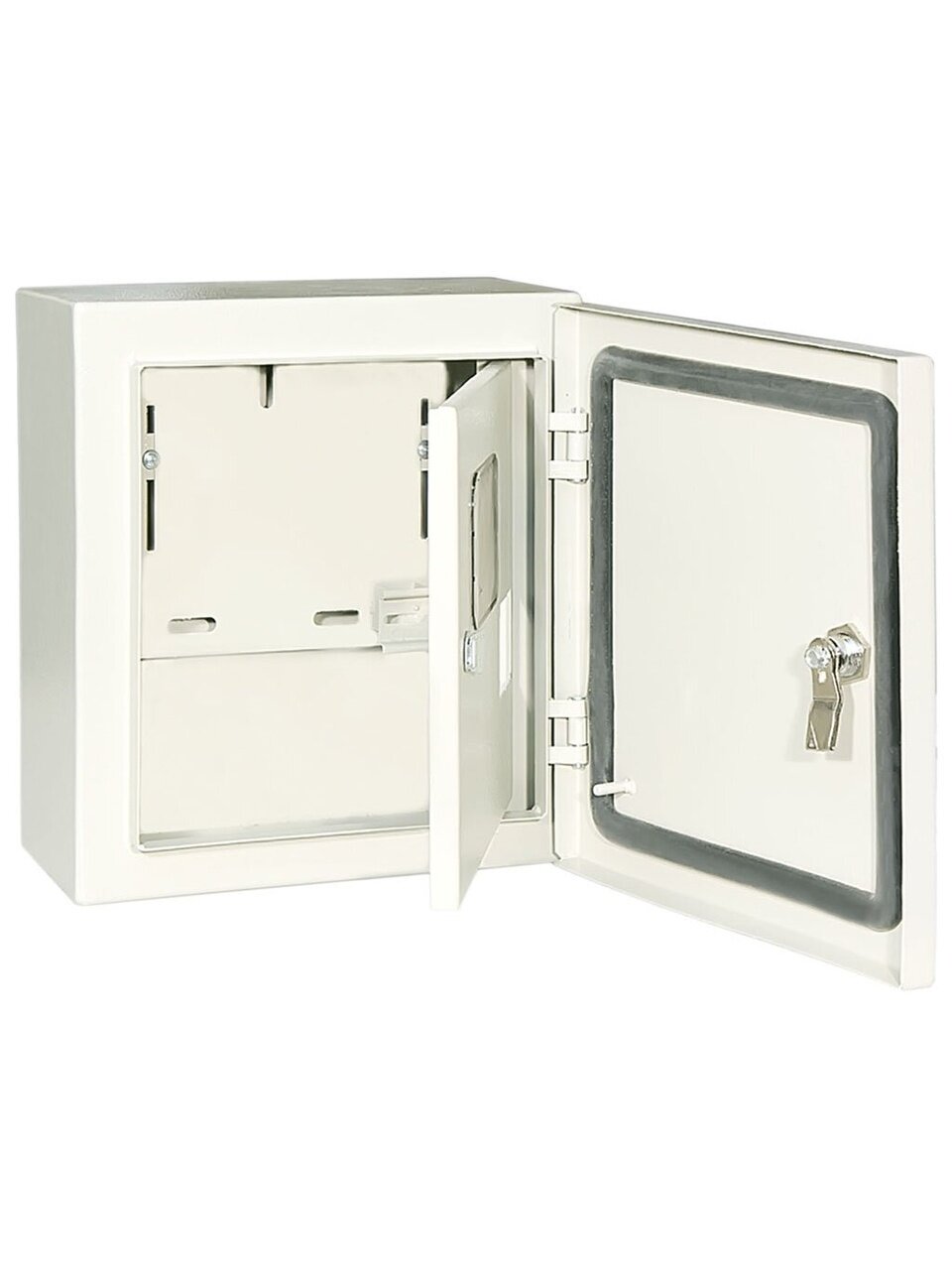 Щит навесной, ЩУ-3ф/1-1-6, 2 двери, металл, TDM Electric, 6 модулей, 44.5х40х15 см, IP66, SQ0905-0097