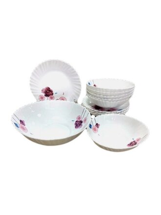 Сервиз столовый стеклокерамика, 13 предметов, на 6 персон, Эстель, 19053-13т