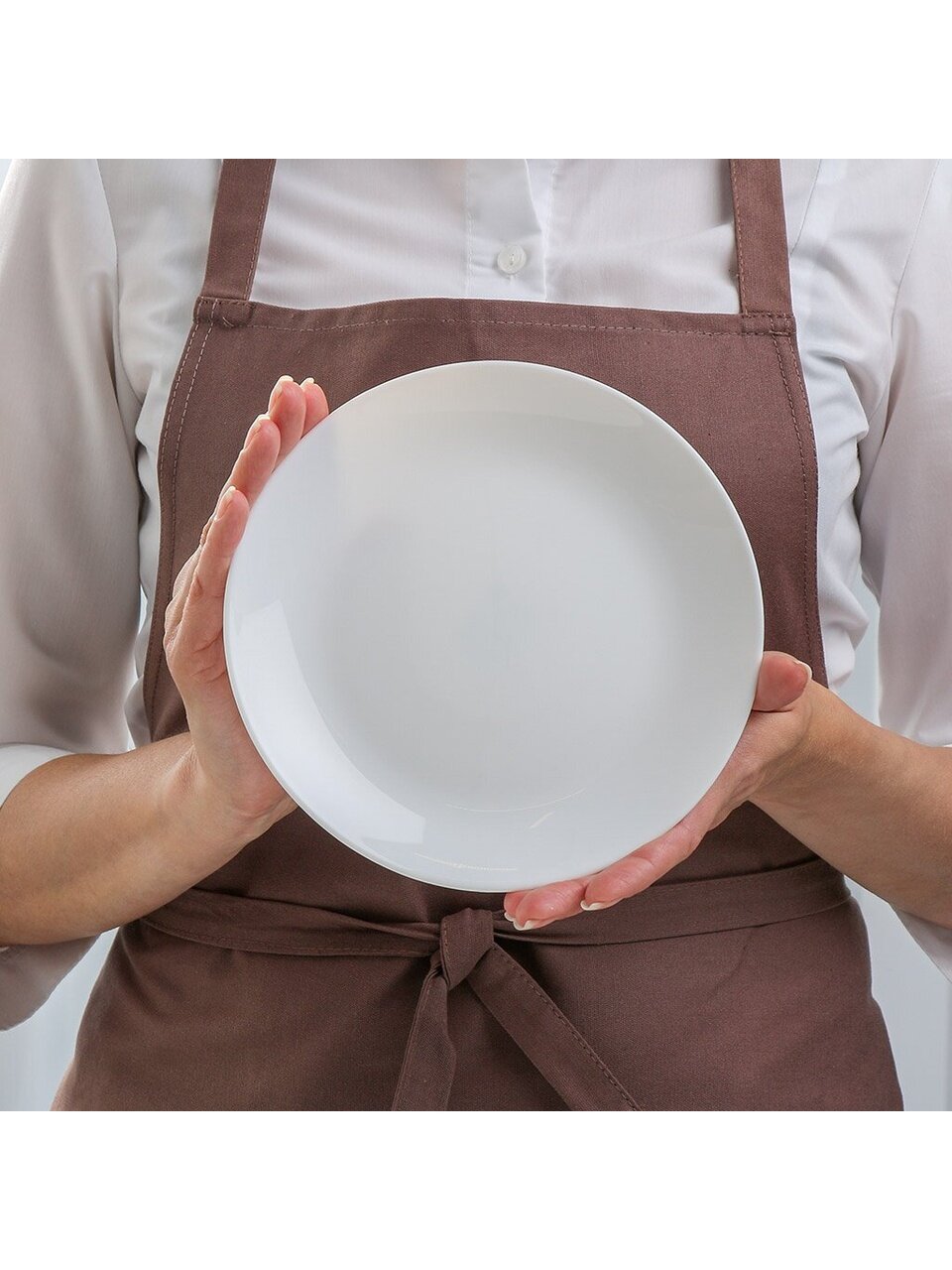 Тарелка десертная, стеклокерамика, 6 шт, 19 см, круглая, Бэль, Daniks, LQP-75