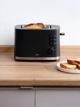 Тостер Rion, BP-2072, металл, пластик, 870 Вт, 2 тоста, механический, 6 ступеней прожарки
