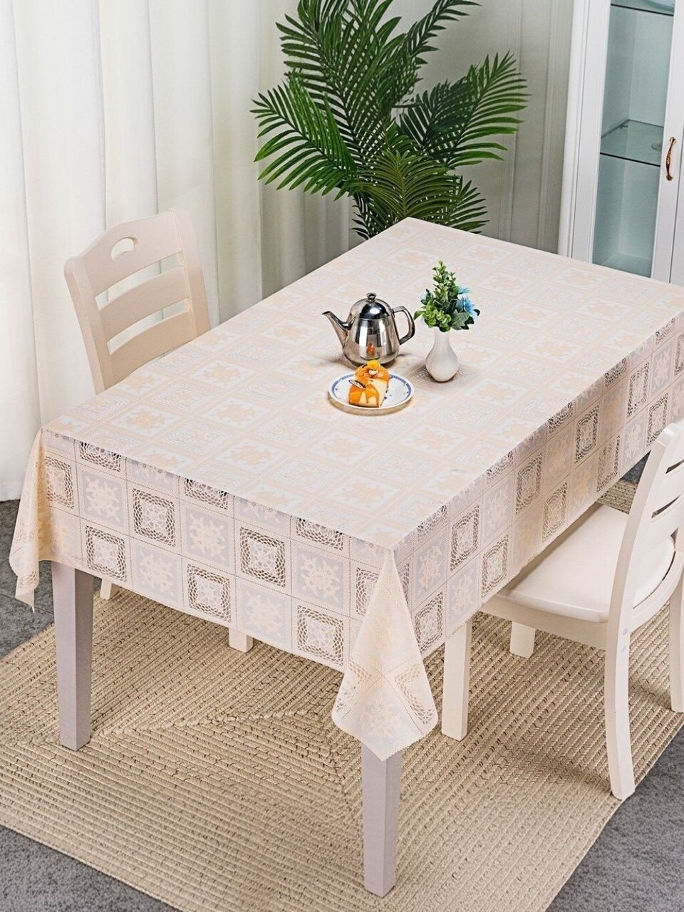 Клеенка Silvano, Лейс ажурная, 1.37х20 м, ПВХ, LA-0103V