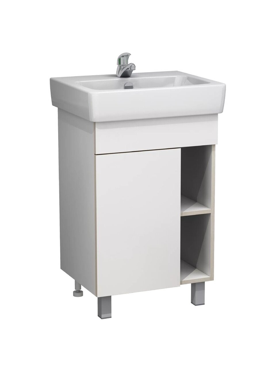 Тумба ЯМебель, Ника 55(Нео 55), 493*408*760, белая