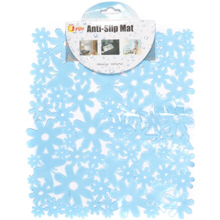 Коврик в раковину противоскользящий пластик, 27х30 см, в ассортименте, Y3-690