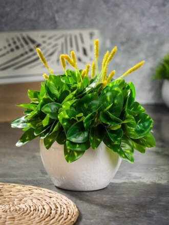 Цветок искусственный в кашпо, 12 см, Y4-6955