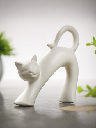 Фигурка декоративная керамика, Кот, 11х4.5х11.5 см, Y4-9105