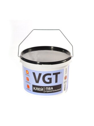 Клей ПВА VGT, строительный, однокомпонентный, 2.5 кг, 6167