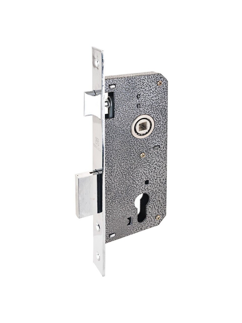 Замок врезной Аллюр, 9045 B CP, 1243, без ручки, хром