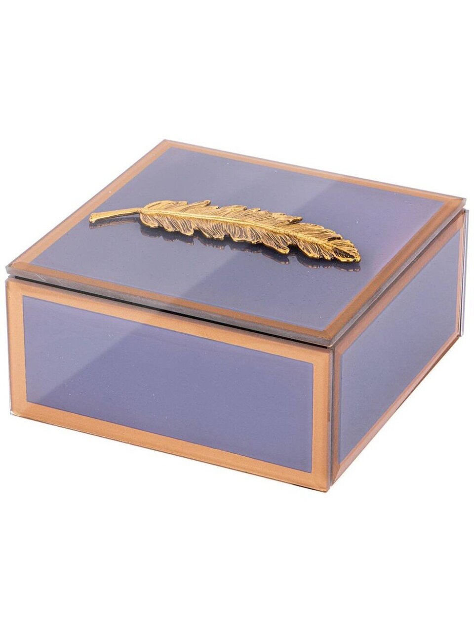 Шкатулка для украшений, 12х12х6 см, серая, Lefard, 453-166