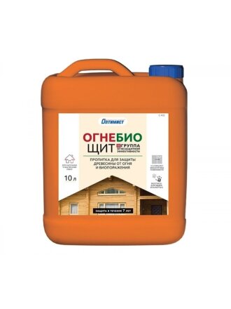 Антисептик Оптимист, Огне-Биощит, для дерева, 10 л