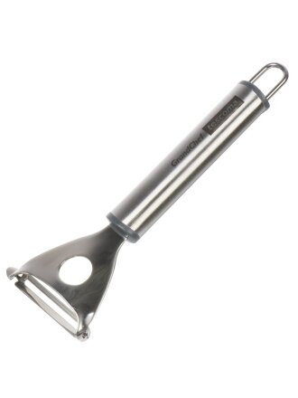Овощечистка нержавеющая сталь, рукоятка нержавеющая сталь, с поперечным лезвием, Tescoma, GrandChef