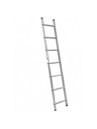 Лестница приставная, 1 секция, 7 ступеней, алюминий, 1.97 м, 150 кг, Alumet, 5107