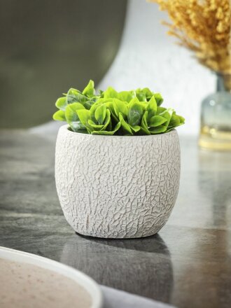 Кашпо керамика, 0.576 л, 11х11 см, в ассортименте, Лофт, Y4-3085