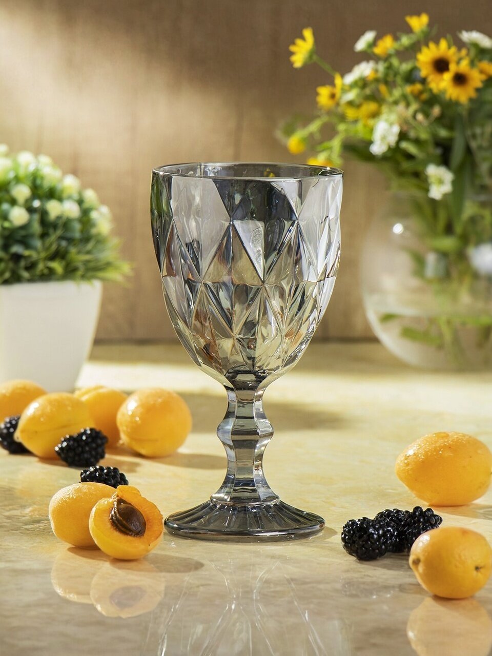 Бокал для вина, 300 мл, стекло, Графит, Y4-3616