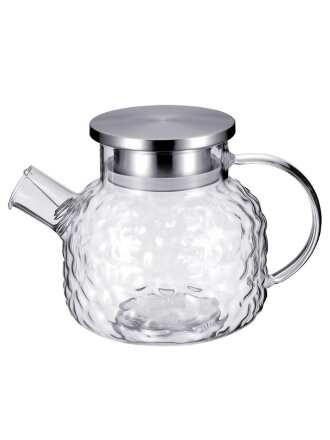 Чайник заварочный стекло, 1 л, с ситечком, Regent Inox, Linea Franсo, 93-FR-TEA-15-1000