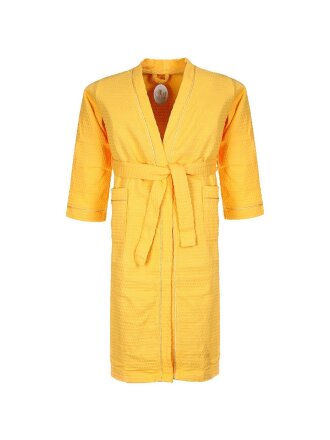 Халат унисекс, вафельный, 100% хлопок, желтый, XL-XXL, 52-54, Barkas, AI-0904003