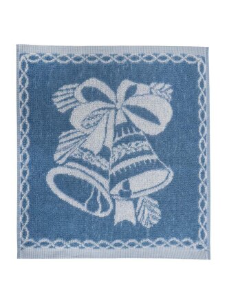 Полотенце 33х33 см, Колокольчики, Авангард, пестротканое, цикорий, 907, Россия, С79