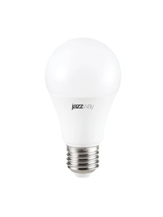 Лампа светодиодная E27, 11 Вт, 100 Вт, груша, 5000 К, холодный белый свет, JazzWay, PLED-ECO